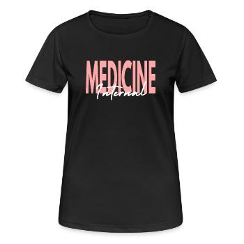 Innerer Mediziner Arzt Gift - Frauen T-Shirt atmungsaktiv - Schwarz - Vorne - AI Model Female 172 light (172cm)