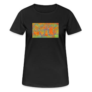 peace - T-shirt respirant Femme - noir - Devant - AI Model Female 172 light (172cm)