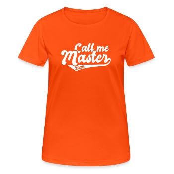 Master 2026 Diplôme - T-shirt respirant Femme - orange néon - Devant - AI Model Female 172 dark (172cm)