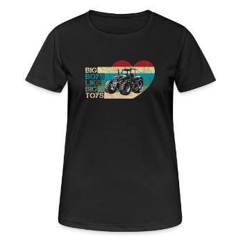 Big Boys Retro - T-shirt respirant Femme - noir - Devant - AI Model Female 172 light (172cm)