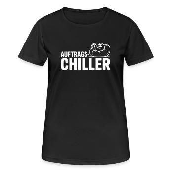 Commander Chiller Commander Chiller Bureau Sloth - T-shirt respirant Femme - noir - Devant - AI Model Female 172 light (172cm)