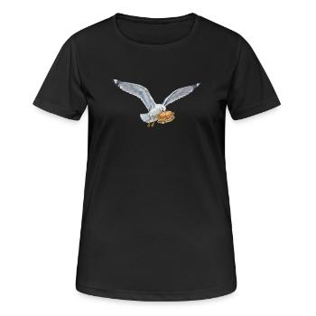 Boulderer Colorsplash Boulder Bouldern - Frauen T-Shirt atmungsaktiv - Schwarz - Vorne - AI Model Female 172 light (172cm)