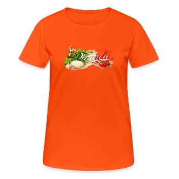 Pizzaiola - la pizzaiole - T-shirt respirant Femme - orange néon - Devant - AI Model Female 172 dark (172cm)