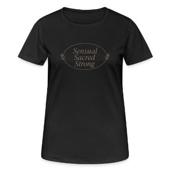 Elegant Feminine Lifestyle, Gentle - Women's Breathable T-Shirt - black - Front - AI Model Female 172 light (172cm)
