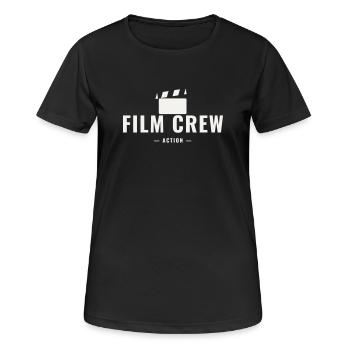 Film Crew Action Director Set Team Movie Production - Women's Breathable T-Shirt - black - Front - AI Model Female 172 light (172cm)