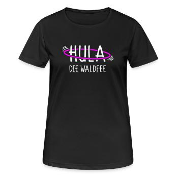 Hula die Waldfee - Für Coole Hula Girls - Frauen T-Shirt atmungsaktiv - Schwarz - Vorne - AI Model Female 172 light (172cm)
