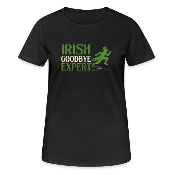 Expert irlandais des adieux St. Patrick - T-shirt respirant Femme - noir - Devant - AI Model Female 172 light (172cm)