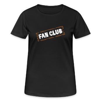 Fan Club - Frauen T-Shirt atmungsaktiv - Schwarz - Vorne - AI Model Female 172 light (172cm)
