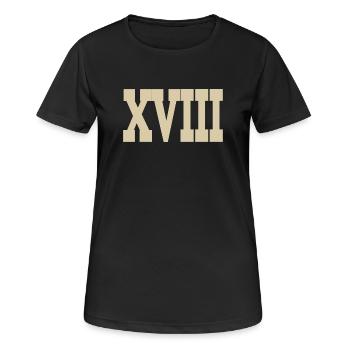 Römische Zahlen - Frauen T-Shirt atmungsaktiv - Schwarz - Vorne - AI Model Female 172 light (172cm)