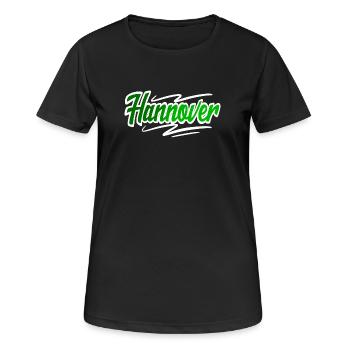 Hanovre - T-shirt respirant Femme - noir - Devant - AI Model Female 172 light (172cm)