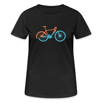 Dynamic bicycle design - Women's Breathable T-Shirt - black - Front - AI Model Female 172 light (172cm)