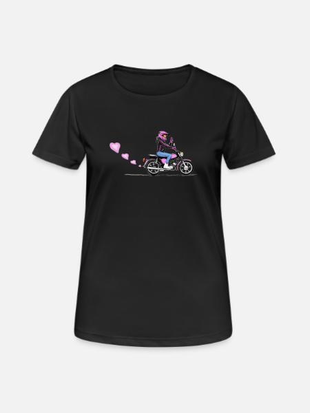 Simson Girl - Frauen T-Shirt atmungsaktiv - Schwarz