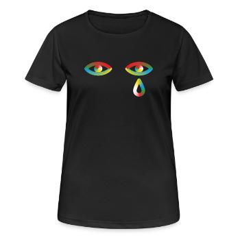 Ton ignorance me fait pleurer - T-shirt respirant Femme - noir - Devant - AI Model Female 172 light (172cm)