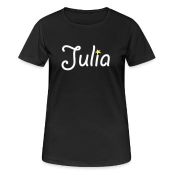 Julia - Women's Breathable T-Shirt - black - Front - AI Model Female 172 light (172cm)