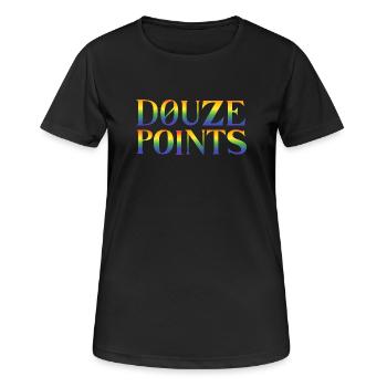 Douze Points Eurovision Song Contest - Frauen T-Shirt atmungsaktiv - Schwarz - Vorne - AI Model Female 172 light (172cm)