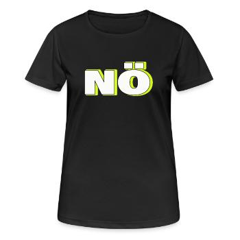 Non - T-shirt respirant Femme - noir - Devant - AI Model Female 172 light (172cm)