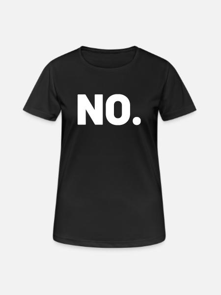 NO. - Women's Breathable T-Shirt - black