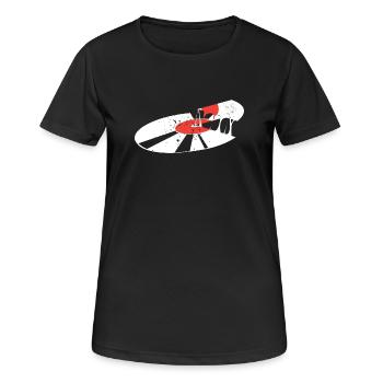 Vinyle - T-shirt respirant Femme - noir - Devant - AI Model Female 172 light (172cm)