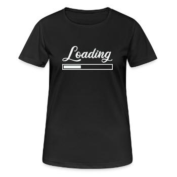 Loading - Women's Breathable T-Shirt - black - Front - AI Model Female 172 light (172cm)