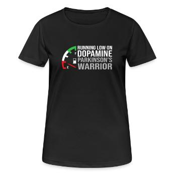 Parkinson Krankheit - Frauen T-Shirt atmungsaktiv - Schwarz - Vorne - AI Model Female 172 light (172cm)