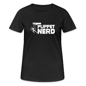 Marionnette de nerds de marionnettes - T-shirt respirant Femme - noir - Devant - AI Model Female 172 light (172cm)