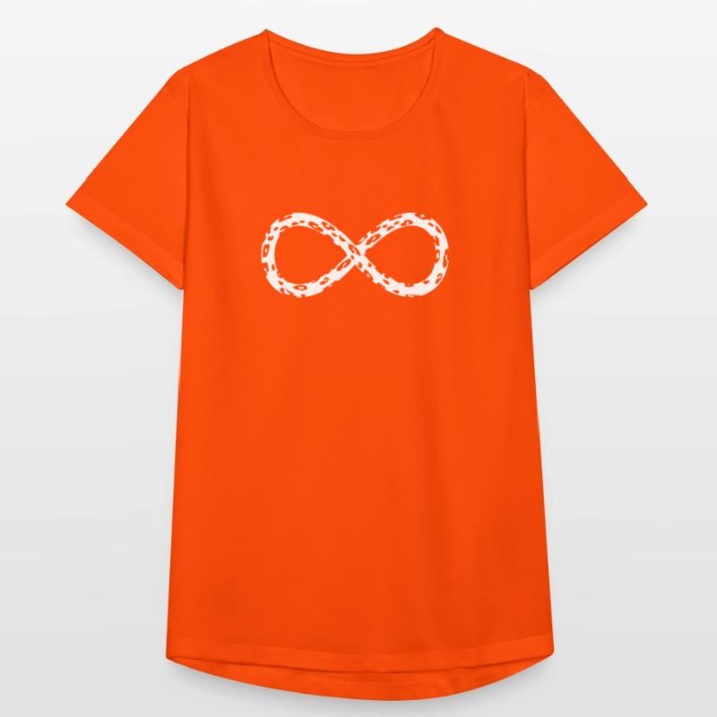 Leopard Infinity Thin Negative Women's Breathable T-Shirt