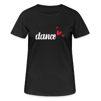 Tanzlehrer - Frauen T-Shirt atmungsaktiv - Schwarz - Vorne - AI Model Female 172 light (172cm)