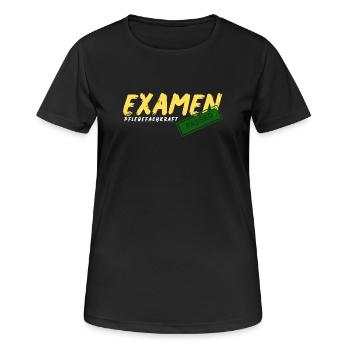 Examen Pflegefachkraft - Frauen T-Shirt atmungsaktiv - Schwarz - Vorne - AI Model Female 172 light (172cm)
