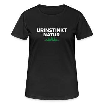 Primal Instinct Nature – Strong Nature Statement - Women's Breathable T-Shirt - black - Front - AI Model Female 172 light (172cm)