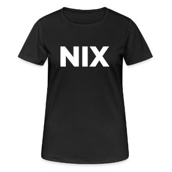 Rien – juste rien | Rien du tout | Don - T-shirt respirant Femme - noir - Devant - AI Model Female 172 light (172cm)