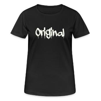 original - Frauen T-Shirt atmungsaktiv - Schwarz - Vorne - AI Model Female 172 light (172cm)