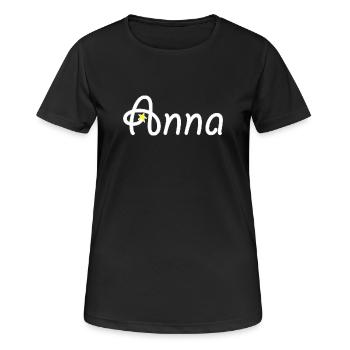 Anna - Women's Breathable T-Shirt - black - Front - AI Model Female 172 light (172cm)