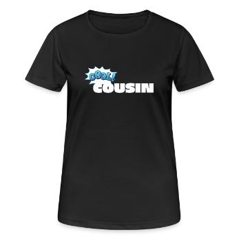 Cool Cousin Statement Design for Cousin - Women's Breathable T-Shirt - black - Front - AI Model Female 172 light (172cm)