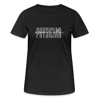 Physician Associate PA Student Grade Future  - Women's Breathable T-Shirt - black - Front - AI Model Female 172 light (172cm)