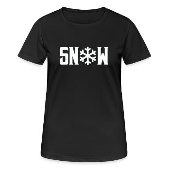 Neige - T-shirt respirant Femme - noir - Devant - AI Model Female 172 light (172cm)