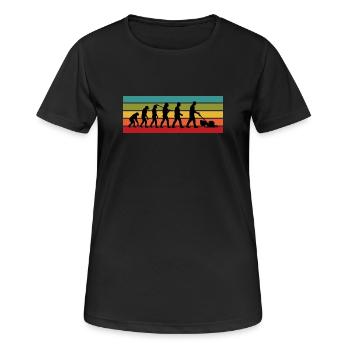 Funny Lawn Mowing Gift for Landscaper and Dad - Women's Breathable T-Shirt - black - Front - AI Model Female 172 light (172cm)