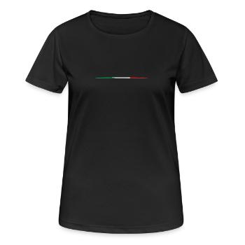 Drapeau italien - T-shirt respirant Femme - noir - Devant - AI Model Female 172 light (172cm)