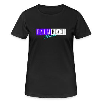 Palm Beach Floride - T-shirt respirant Femme - noir - Devant - AI Model Female 172 light (172cm)