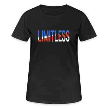 Illimité - T-shirt respirant Femme - noir - Devant - AI Model Female 172 light (172cm)
