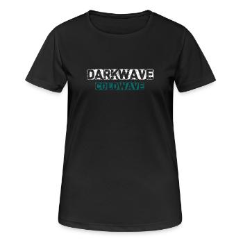 Darkwave Coldwave - T-shirt respirant Femme - noir - Devant - AI Model Female 172 light (172cm)