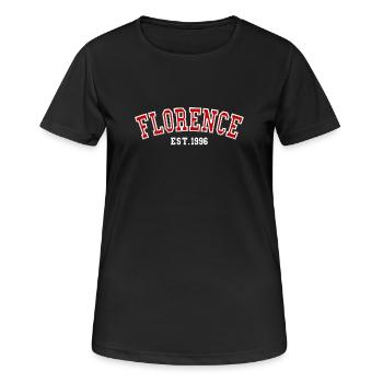 Florence Est. 1996 - Women's Breathable T-Shirt - black - Front - AI Model Female 172 light (172cm)