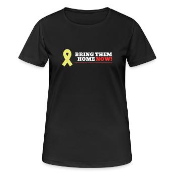 Bring them home NOW! - Frauen T-Shirt atmungsaktiv - Schwarz - Vorne - AI Model Female 172 light (172cm)
