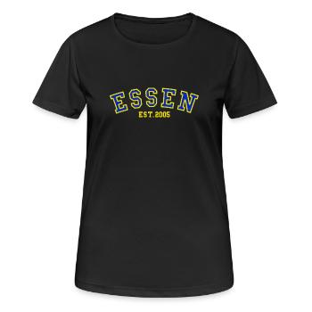 Essen Est. 2005 - T-shirt respirant Femme - noir - Devant - AI Model Female 172 light (172cm)