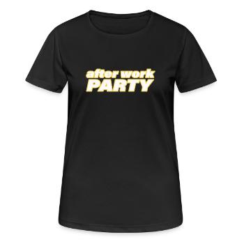 SOIRÉE AFTER WORK - T-shirt respirant Femme - noir - Devant - AI Model Female 172 light (172cm)