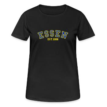 Essen Fondée en 2006 - T-shirt respirant Femme - noir - Devant - AI Model Female 172 light (172cm)