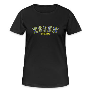Essen Fondée en 1976 - T-shirt respirant Femme - noir - Devant - AI Model Female 172 light (172cm)