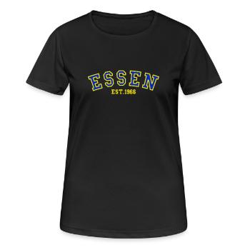 Essen Fondée en 1966 - T-shirt respirant Femme - noir - Devant - AI Model Female 172 light (172cm)