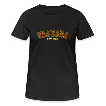 Grenade Fondée en 2006 - T-shirt respirant Femme - noir - Devant - AI Model Female 172 light (172cm)