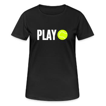 Tennis Tennis Player - Women's Breathable T-Shirt - black - Front - AI Model Female 172 light (172cm)
