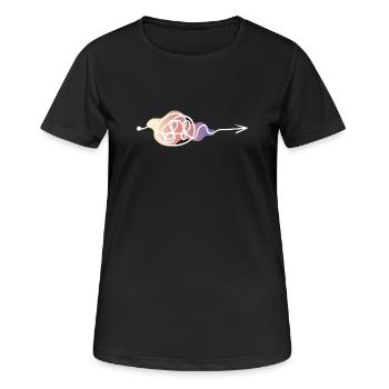 Pastel Lines Arrow Design - Women's Breathable T-Shirt - black - Front - AI Model Female 172 light (172cm)